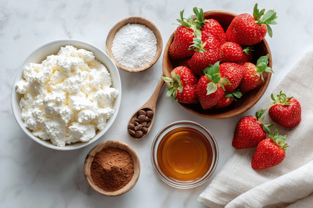 Keto Cottage Cheese Ice Cream – The Ultimate Creamy Low-Carb Dessert 7 Keto ice cream ingredients with cottage cheese