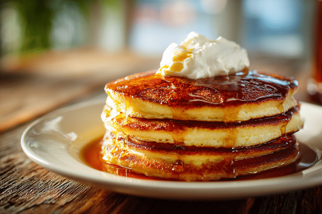 Cottage Cheese Pancakes Keto: Fluffy Low-Carb Breakfast Delight 5 cottage cheese pancakes keto with syrup and cream