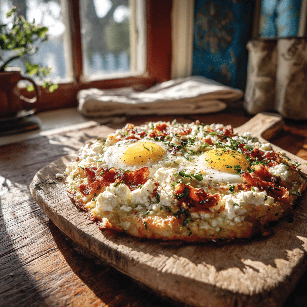 Keto Cottage Cheese Egg Pizza Crust: Crispy, Cheesy, Low-Carb Win 4 Keto cottage cheese egg pizza crust on rustic table