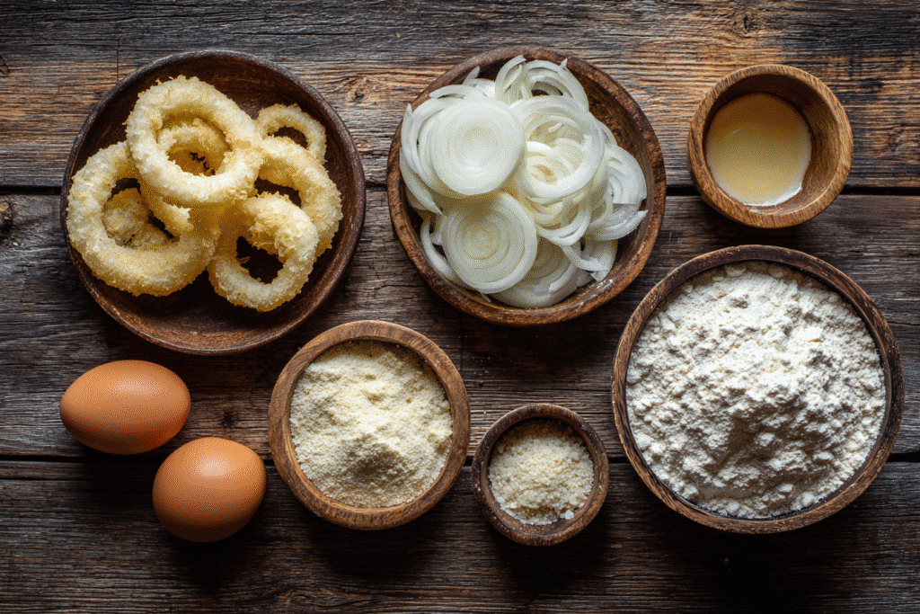 Keto Parmesan Onion Rings Recipe – Crispy, Low-Carb, and So Addictive 7 keto parmesan onion rings ingredients