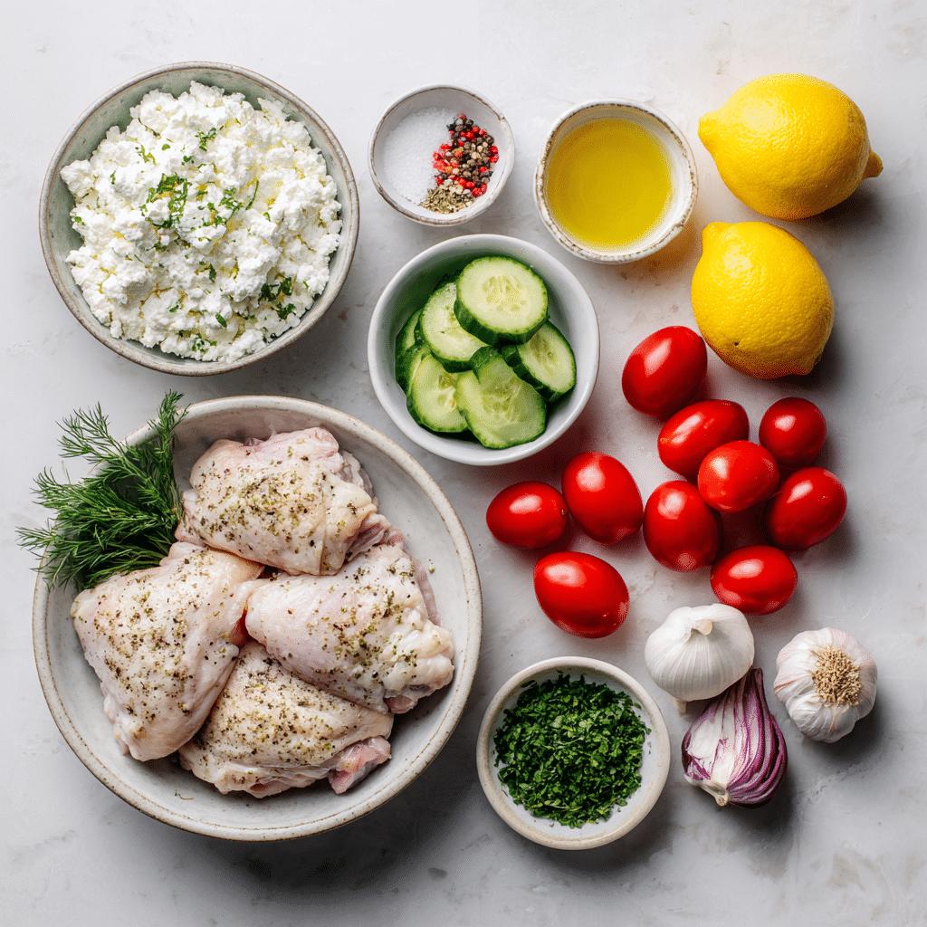 Keto Chicken Gyros with Cottage Cheese: Flavorful Low-Carb Meal 7 Ingredients for Keto Chicken Gyros with Cottage Cheese
