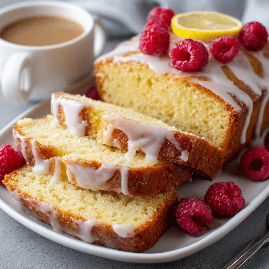 Keto Lemon Pound Cake: Ultimate Moist Low-Carb Recipe 8 sliced keto lemon pound cake served