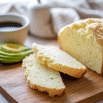 2 Ingredient Keto Bread: The Ultimate Quick Low-Carb Fix 6 2 ingredient keto bread sliced on board