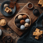 3 Ingredient Keto Desserts That Are Quick, Delicious, and Low-Carb 6 Assorted 3 ingredient keto desserts on rustic wood table