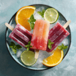 Keto Electrolyte Popsicles: Smart, Hydrating & Guilt-Free Summer Treat 6 Served Keto Electrolyte Popsicles with Fresh Mint