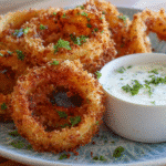 Keto Parmesan Onion Rings Recipe – Crispy, Low-Carb, and So Addictive 6 serving keto parmesan onion rings
