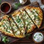 Keto Cottage Cheese Flatbread – High-Protein, Low-Carb, Totally Delicious 6 Serving keto cottage cheese flatbread slices